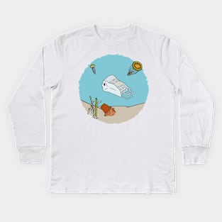 Sea plastic Kids Long Sleeve T-Shirt